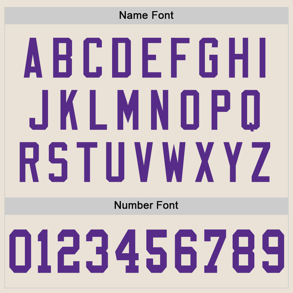 Custom Cream Purple-White Mesh Authentic Throwback Football Jersey - Sky-Custom