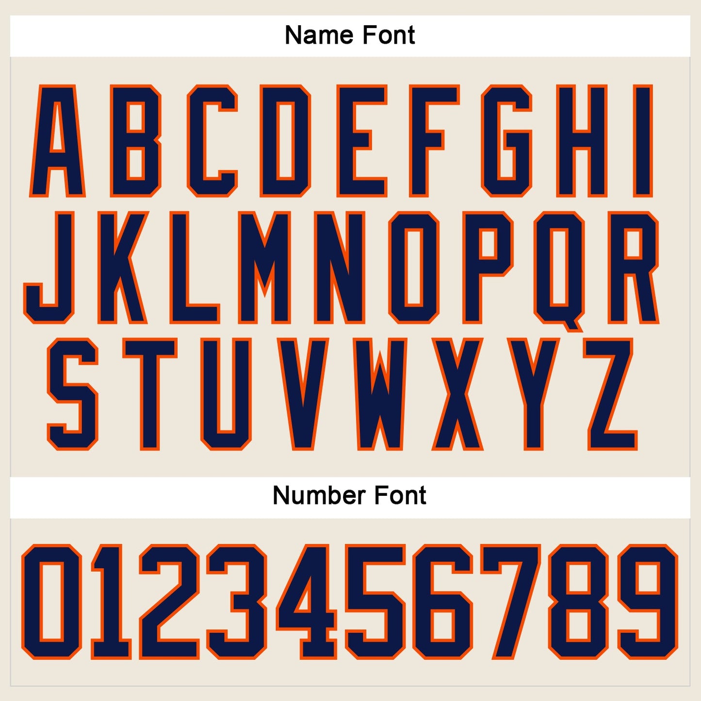 Custom Cream Navy-Orange Hockey Lace Neck Jersey - Sky-Custom
