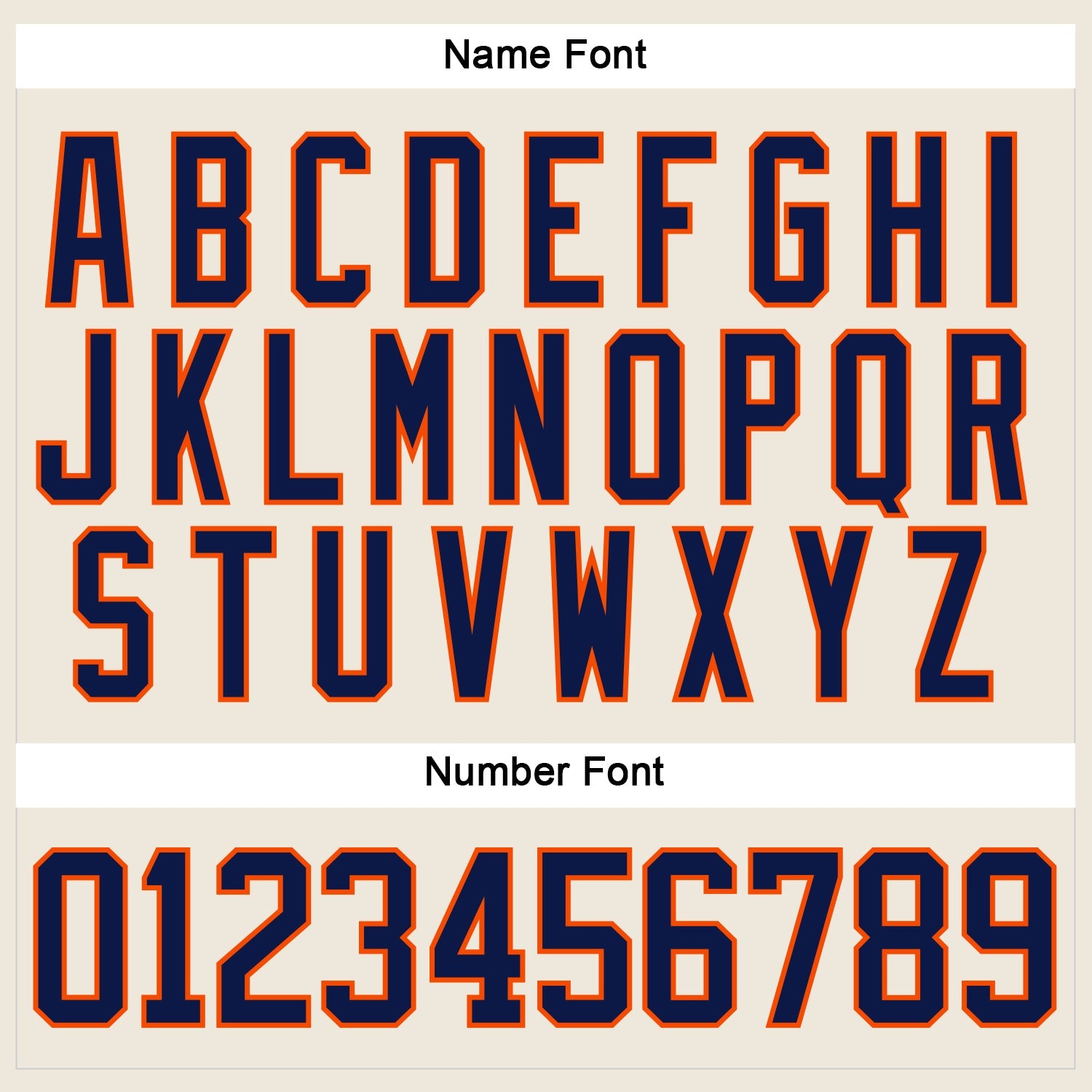 Custom Cream Navy-Orange Hockey Lace Neck Jersey - Sky-Custom