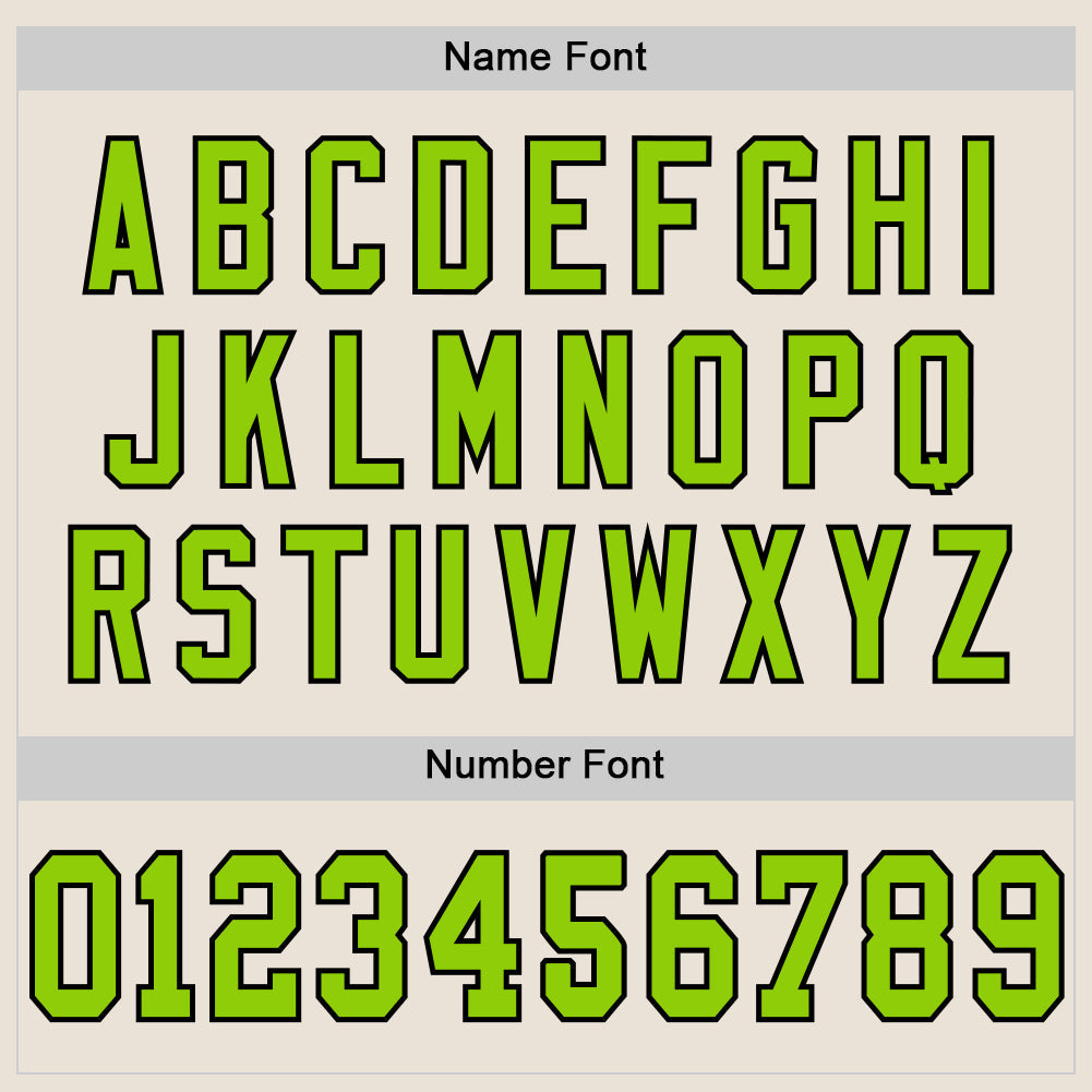 Custom Cream Neon Green-Black Mesh Authentic Throwback Football Jersey - Sky-Custom