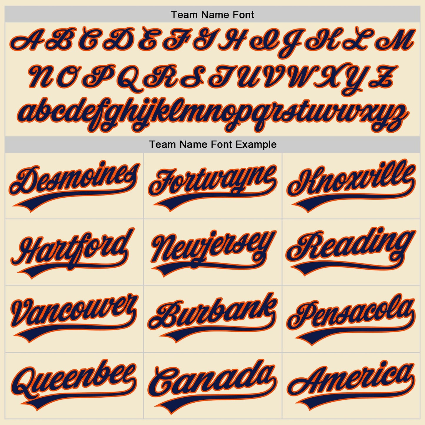 Custom Cream Navy-Orange Authentic Throwback Baseball Jersey - Sky-Custom