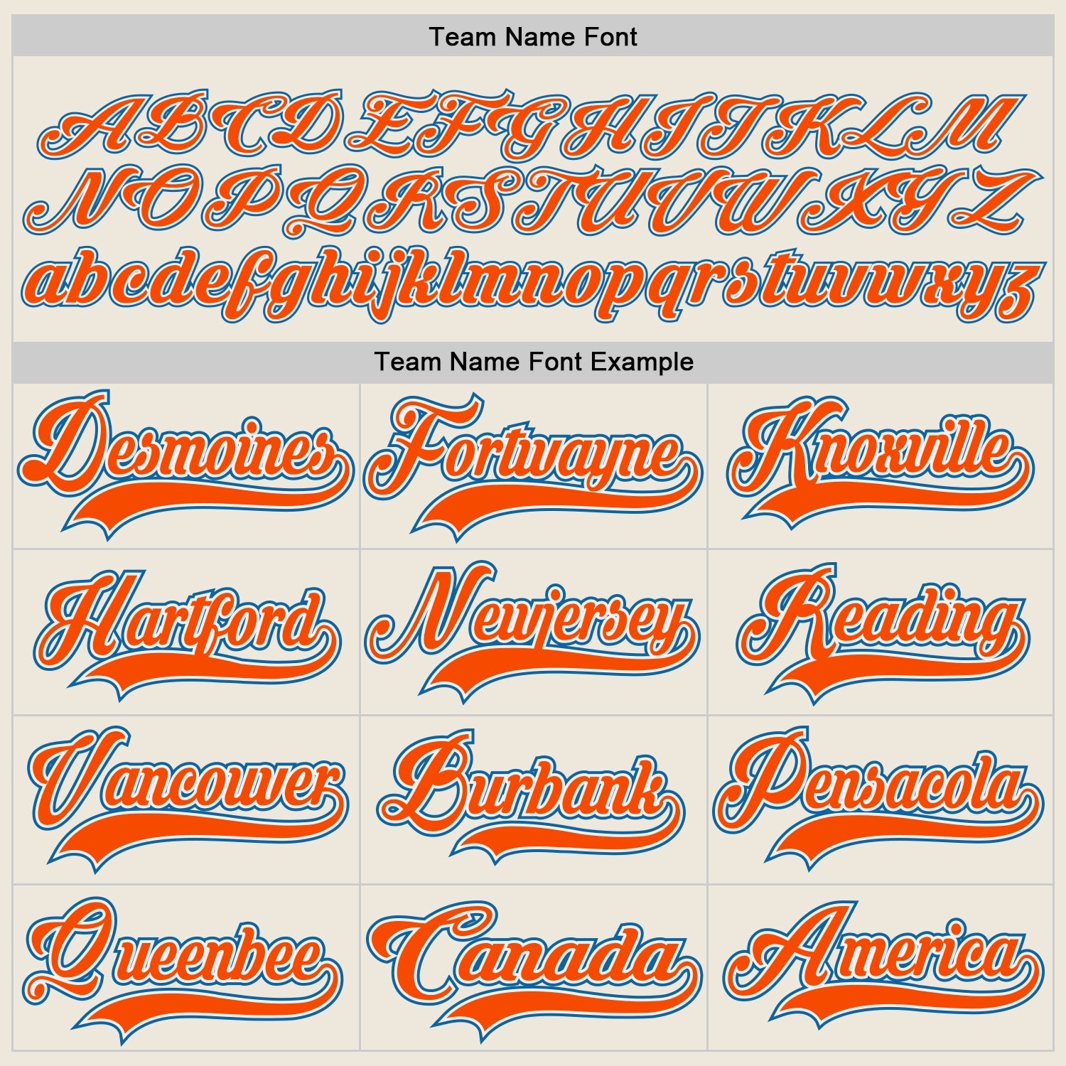 Custom Cream Orange White-Blue Hockey Jersey - Sky-Custom