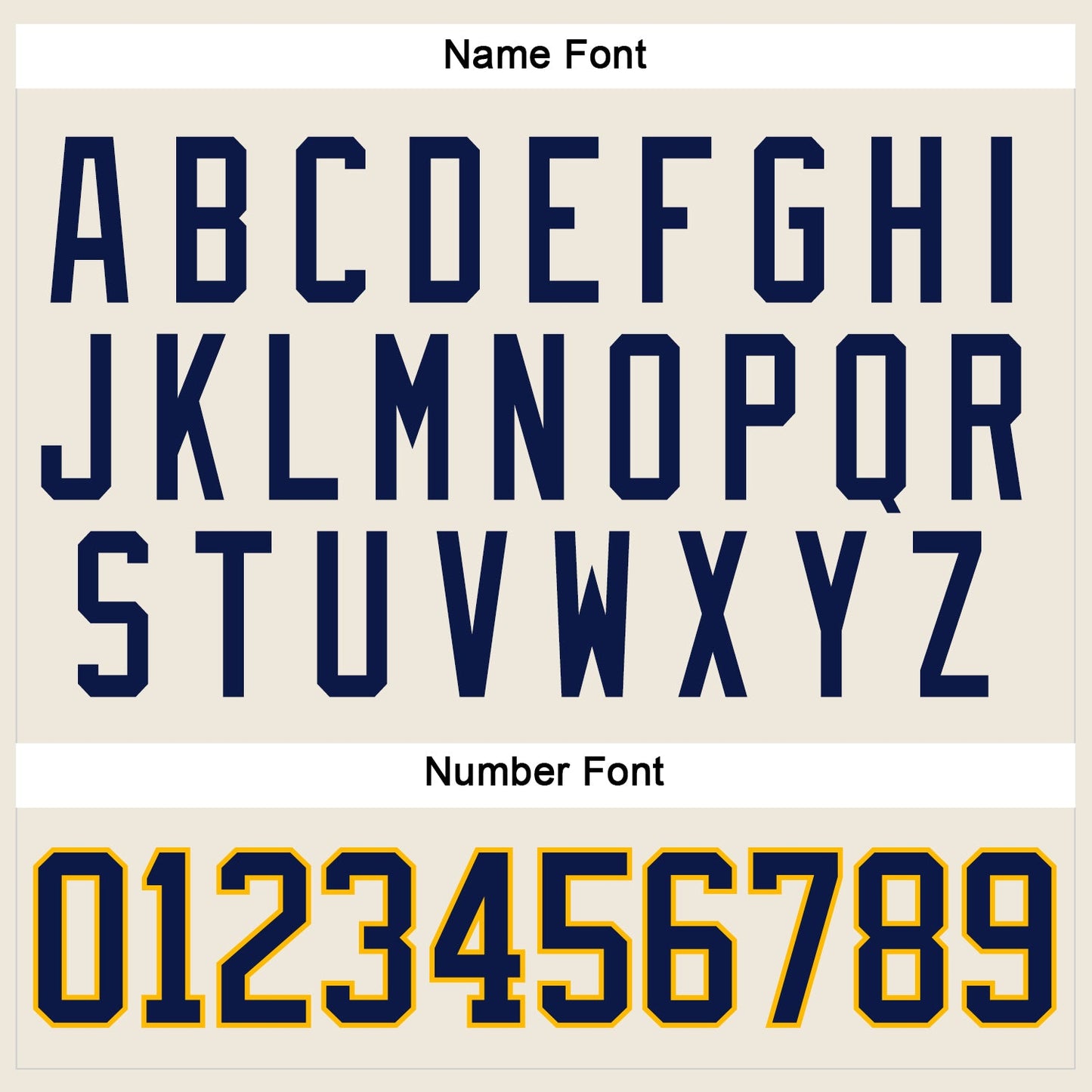 Custom Cream Navy-Gold Hockey Jersey - Sky-Custom