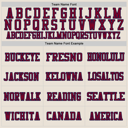 Custom Cream Maroon-Navy Mesh Authentic Football Jersey - Sky-Custom