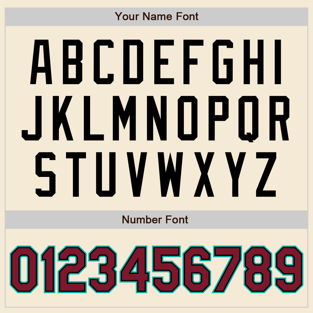 Custom Cream Crimson Black-Aqua Authentic Baseball Jersey - Sky-Custom