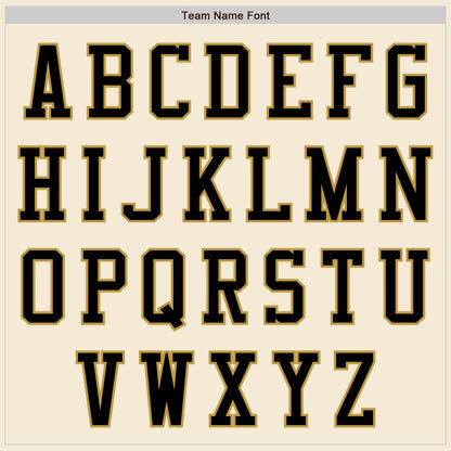Custom Cream Black-Old Gold Authentic Baseball Jersey - Sky-Custom