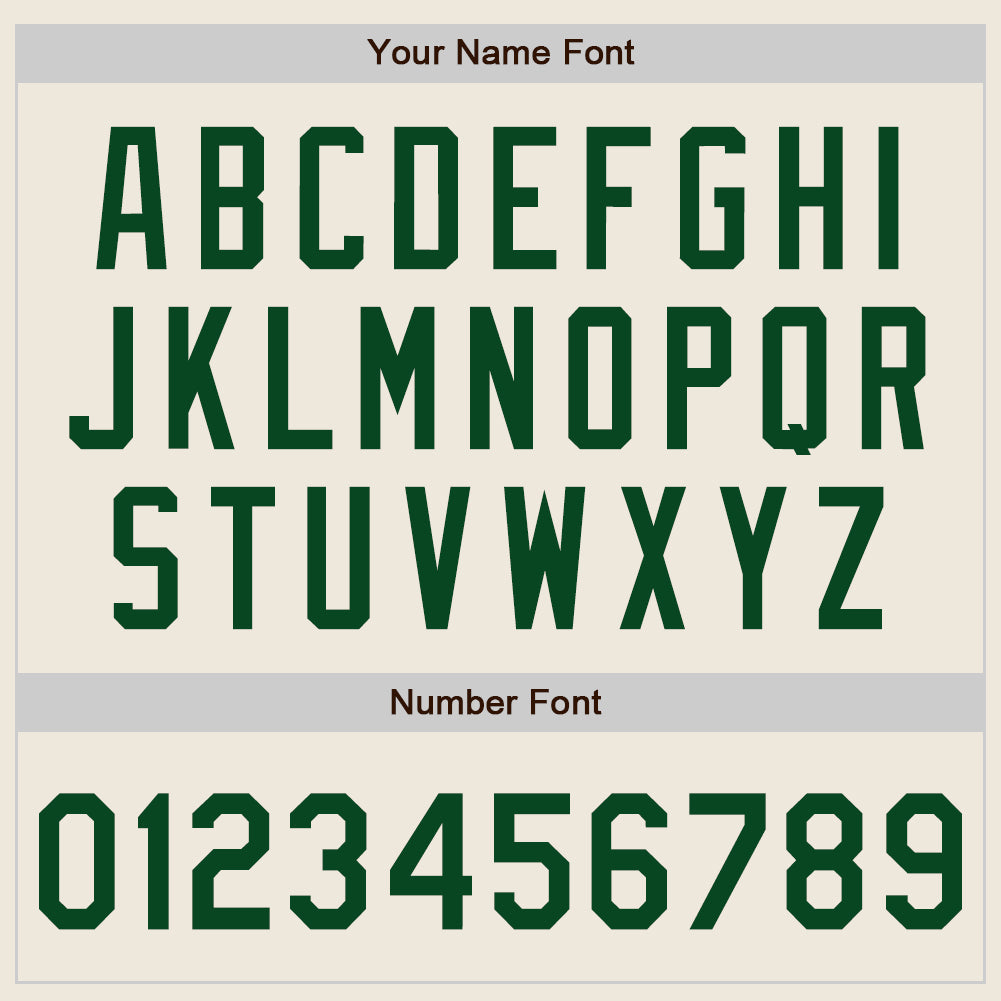 Custom Cream Gray Pinstripe Green Authentic Baseball Jersey - Sky-Custom