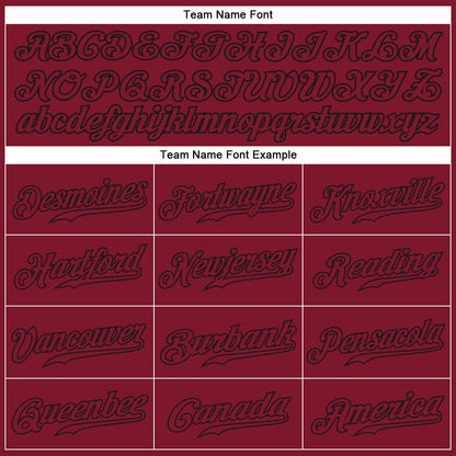 Custom Crimson Crimson-Black Authentic Baseball Jersey - Sky-Custom