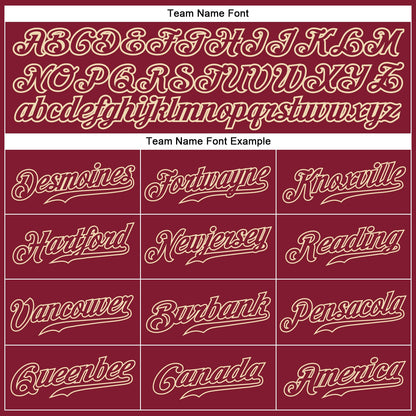 Custom Crimson Crimson-Cream Authentic Baseball Jersey - Sky-Custom
