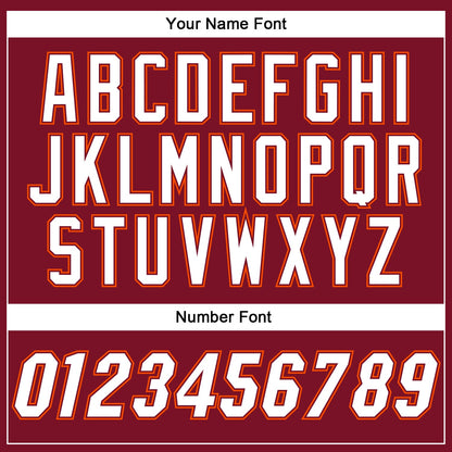Custom Crimson White-Orange Authentic Baseball Jersey - Sky-Custom