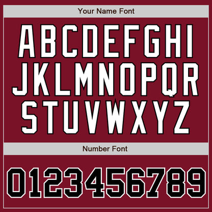 Custom Crimson White Pinstripe Black-White Authentic Baseball Jersey - Sky-Custom