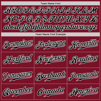 Custom Crimson White Pinstripe Black-White Authentic Baseball Jersey - Sky-Custom