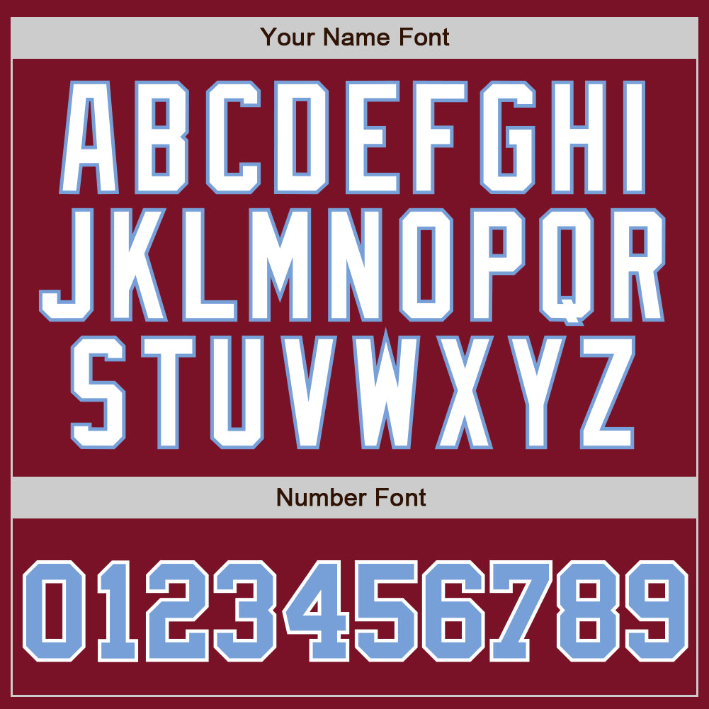 Custom Crimson White Pinstripe Light Blue-White Authentic Baseball Jersey - Sky-Custom