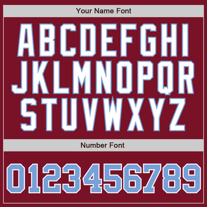 Custom Crimson White Pinstripe Light Blue-White Authentic Baseball Jersey - Sky-Custom