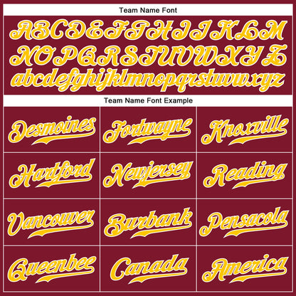 Custom Crimson Gold-White Authentic Sleeveless Baseball Jersey - Sky-Custom