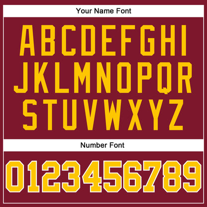 Custom Crimson Gold-White Authentic Sleeveless Baseball Jersey - Sky-Custom