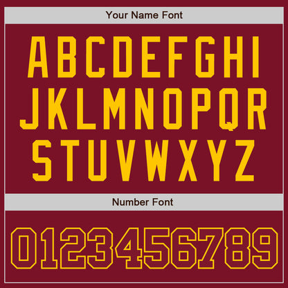 Custom Crimson Crimson-Gold Authentic Baseball Jersey - Sky-Custom