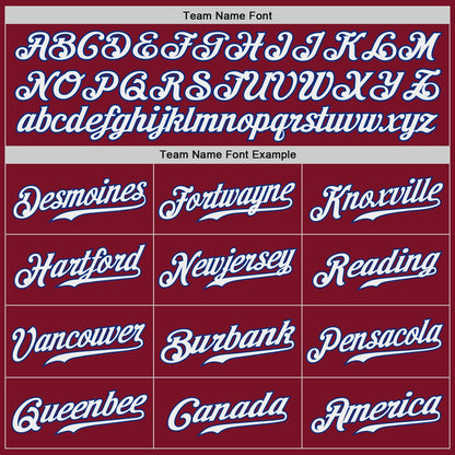 Custom Crimson White-Royal Authentic Baseball Jersey - Sky-Custom