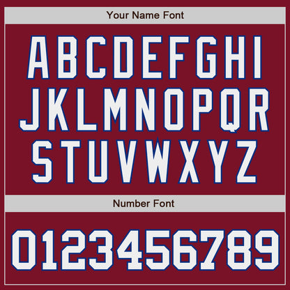 Custom Crimson White-Royal Authentic Baseball Jersey - Sky-Custom