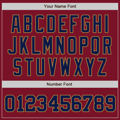 Custom Crimson Navy-Old Gold Authentic Baseball Jersey - Sky-Custom