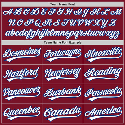 Custom Crimson White-Royal Authentic Baseball Jersey - Sky-Custom