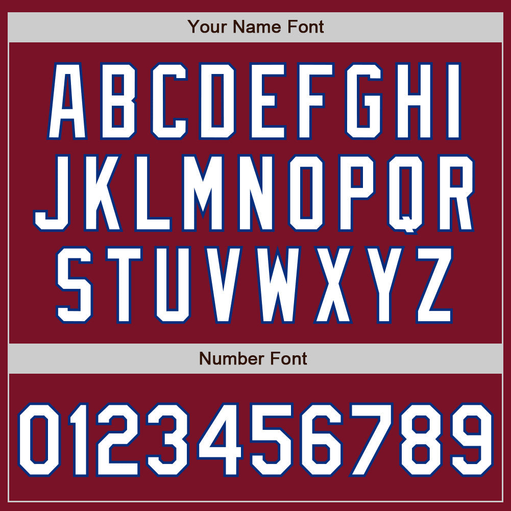 Custom Crimson White-Royal Authentic Baseball Jersey - Sky-Custom