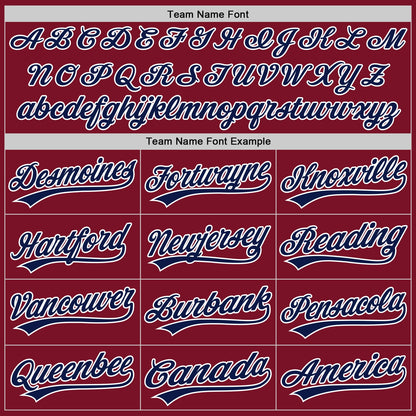 Custom Crimson Navy-White Authentic Baseball Jersey - Sky-Custom