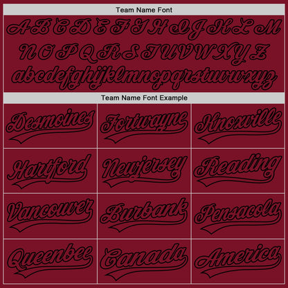 Custom Crimson Crimson-Black Authentic Baseball Jersey - Sky-Custom