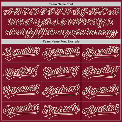 Custom Crimson Crimson-Cream Authentic Baseball Jersey - Sky-Custom