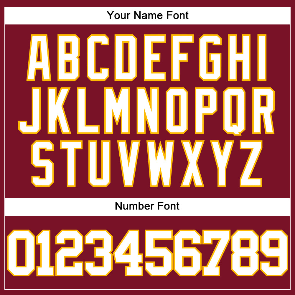 Custom Crimson White-Gold Authentic Baseball Jersey - Sky-Custom