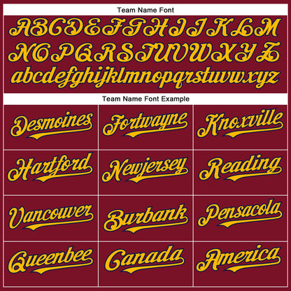 Custom Crimson Gold-Navy Authentic Baseball Jersey - Sky-Custom