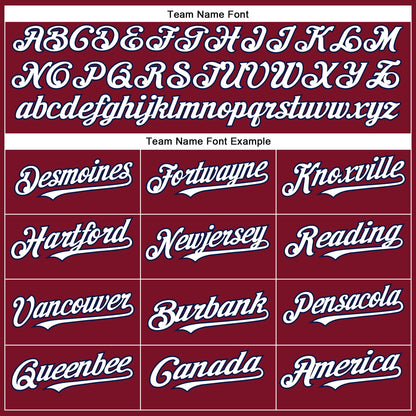 Custom Crimson White-Navy Authentic Baseball Jersey - Sky-Custom