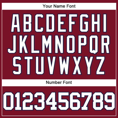 Custom Crimson White-Navy Authentic Baseball Jersey - Sky-Custom