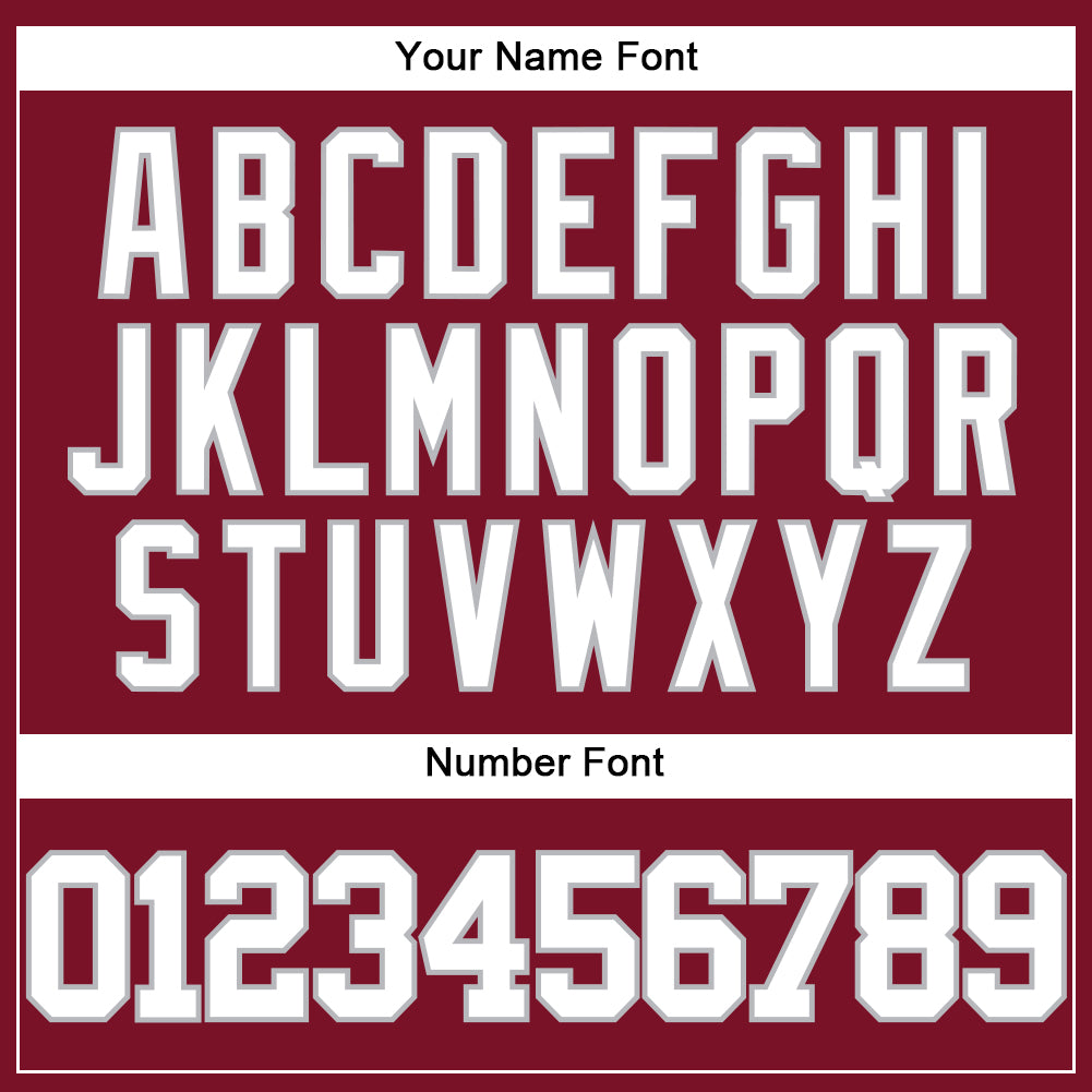 Custom Crimson White-Gray Authentic Baseball Jersey - Sky-Custom
