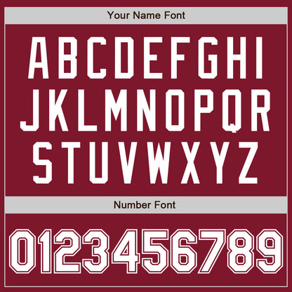 Custom Crimson White Authentic Baseball Jersey - Sky-Custom