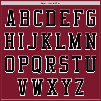 Custom Crimson Black-White Authentic Baseball Jersey - Sky-Custom