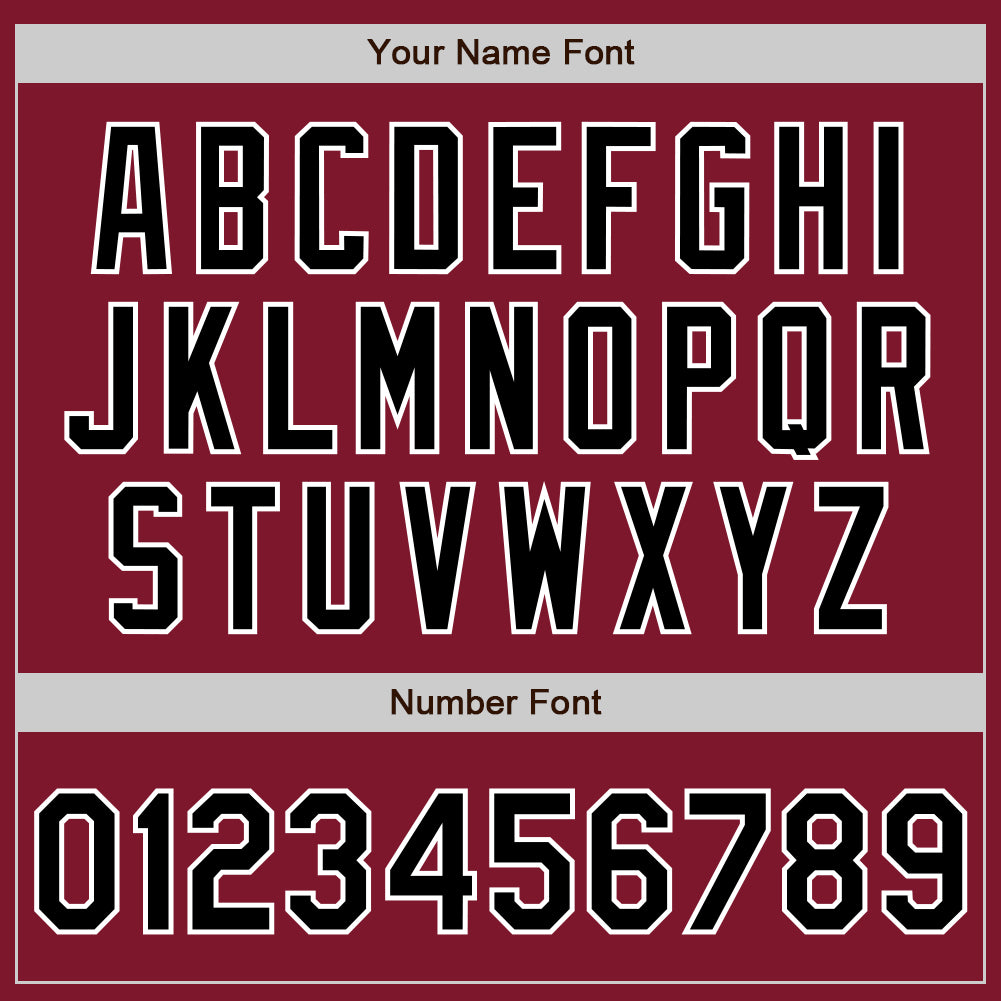 Custom Crimson Black-White Authentic Baseball Jersey - Sky-Custom
