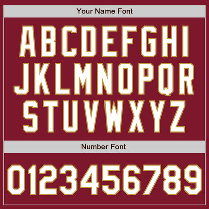 Custom Crimson White-Old Gold Authentic Baseball Jersey - Sky-Custom