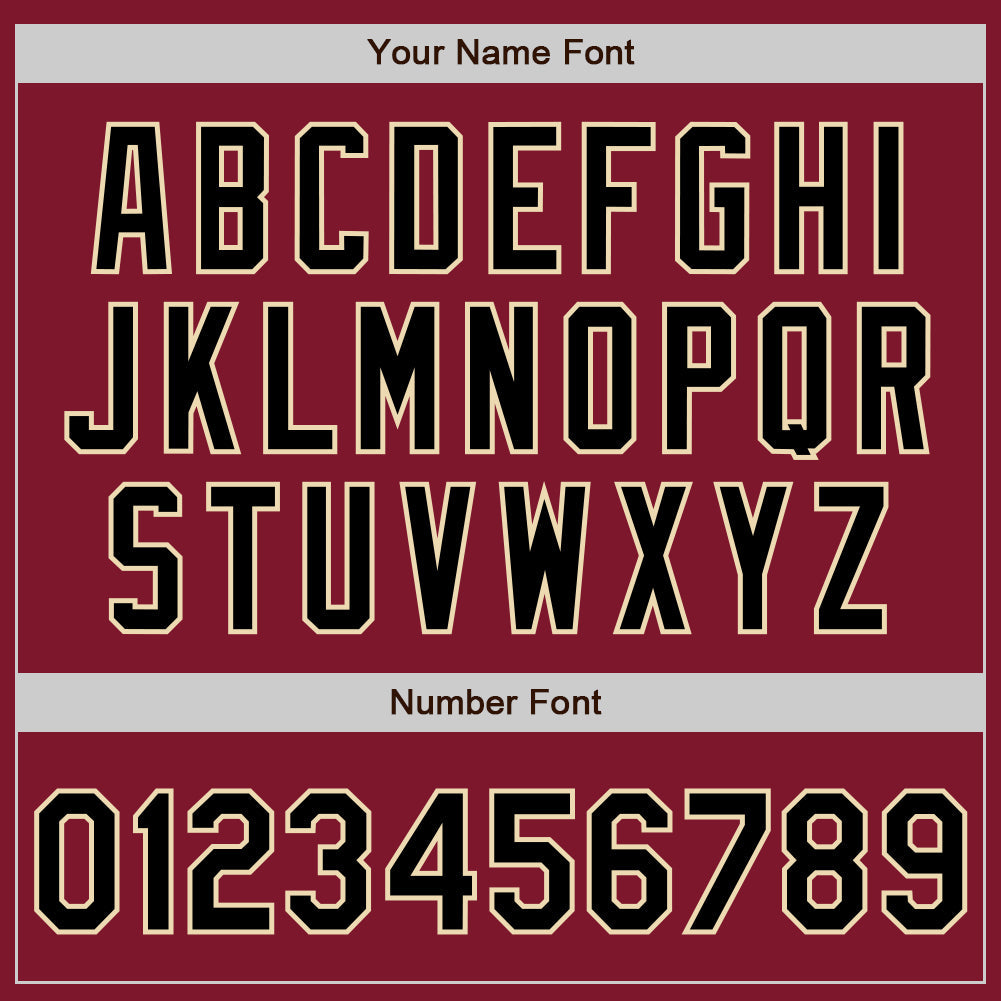 Custom Crimson Black-Cream Authentic Baseball Jersey - Sky-Custom