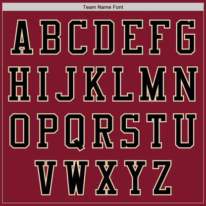 Custom Crimson Black-Cream Authentic Baseball Jersey - Sky-Custom