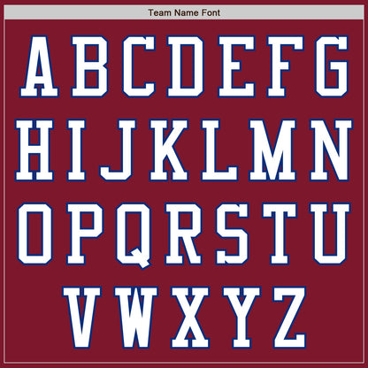 Custom Crimson White-Royal Authentic Baseball Jersey - Sky-Custom