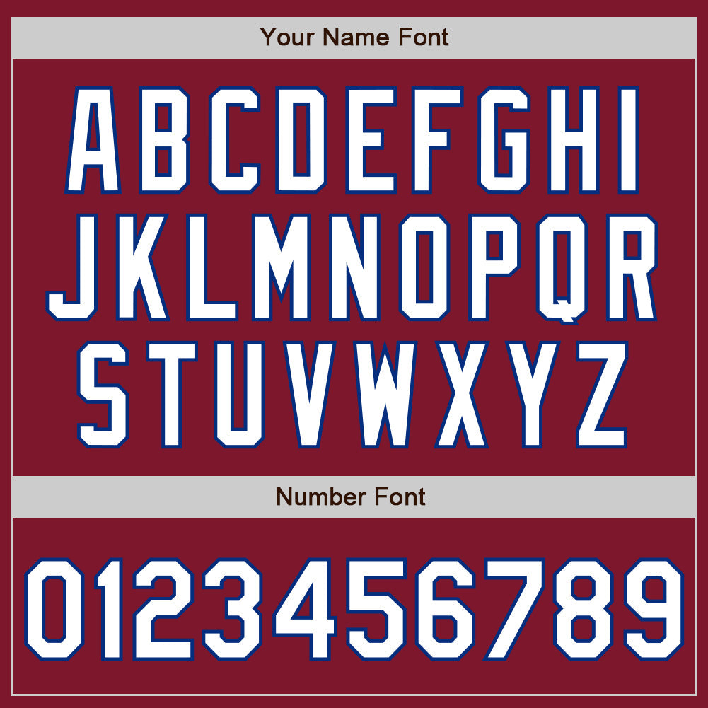 Custom Crimson White-Royal Authentic Baseball Jersey - Sky-Custom