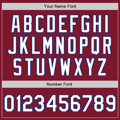 Custom Crimson White-Royal Authentic Baseball Jersey - Sky-Custom