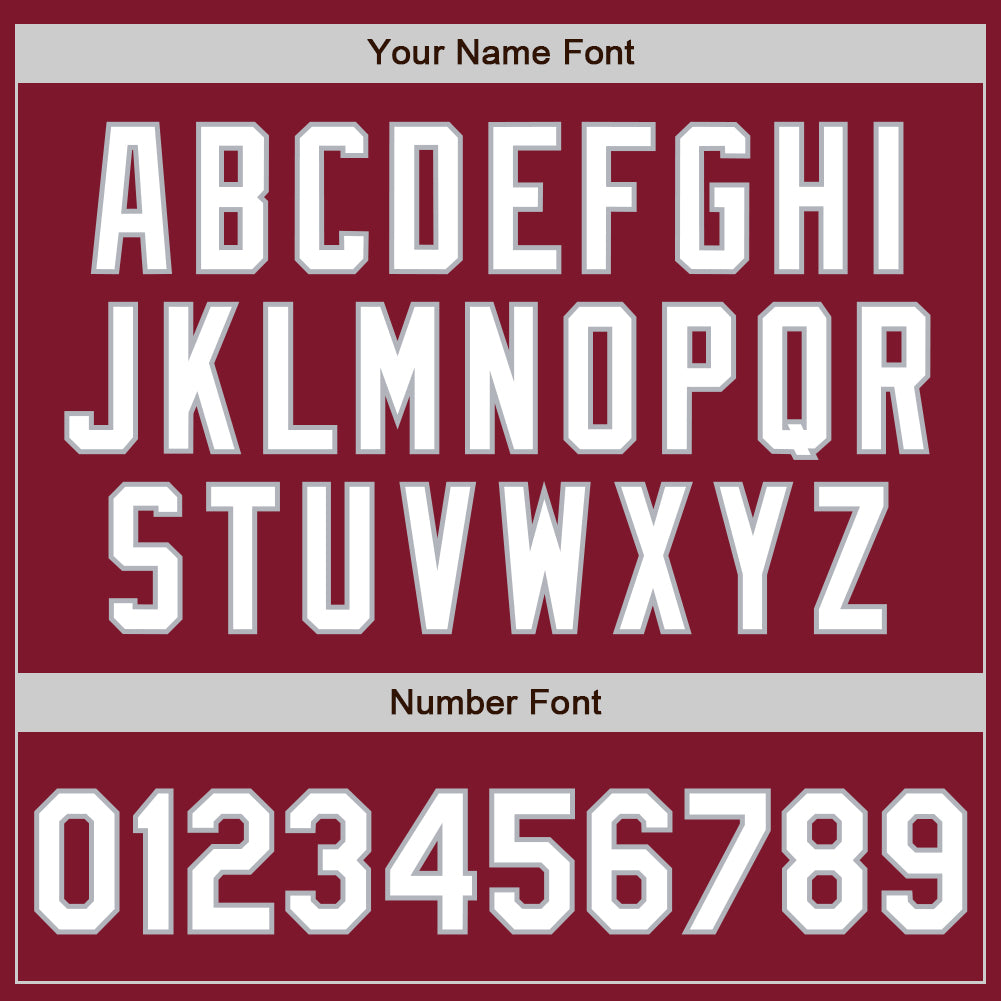 Custom Crimson White-Gray Authentic Baseball Jersey - Sky-Custom