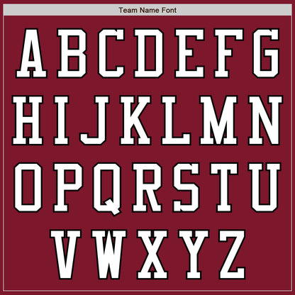 Custom Crimson White-Black Authentic Baseball Jersey - Sky-Custom