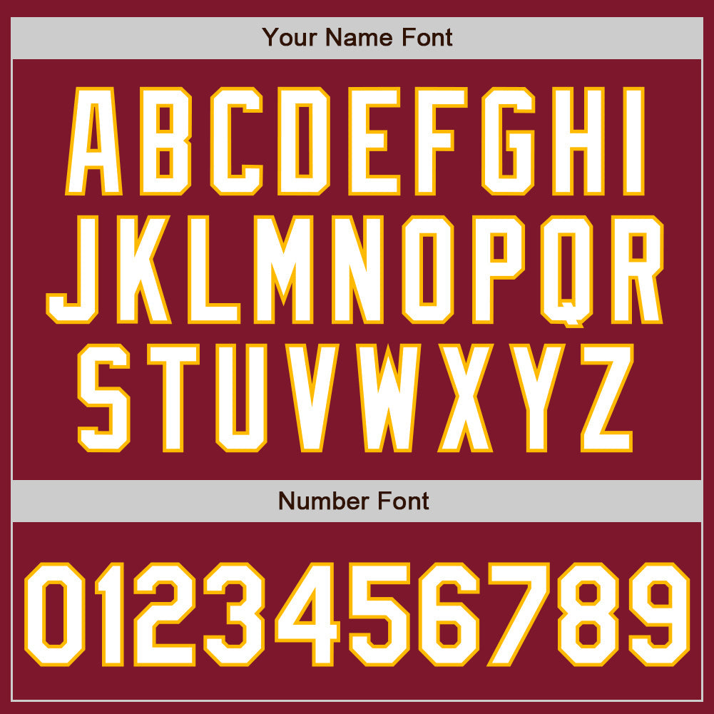 Custom Crimson White-Gold Authentic Baseball Jersey - Sky-Custom