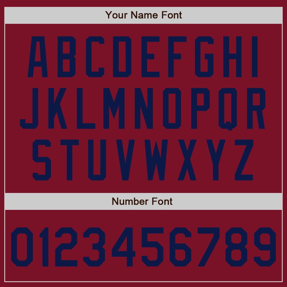 Custom Crimson Navy Authentic Baseball Jersey - Sky-Custom
