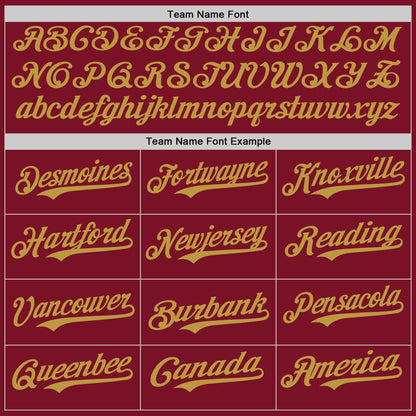 Custom Crimson Old Gold Authentic Baseball Jersey - Sky-Custom