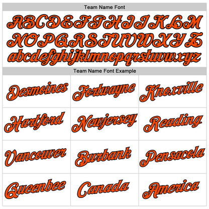 Custom Women's White Orange-Black V-Neck Cropped Baseball Jersey - Sky-Custom
