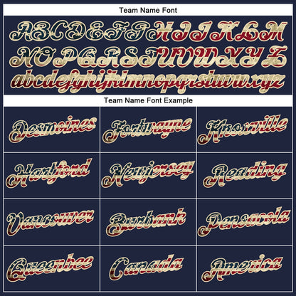 Custom Women's Navy Vintage USA Flag-Cream V-Neck Cropped Baseball Jersey - Sky-Custom